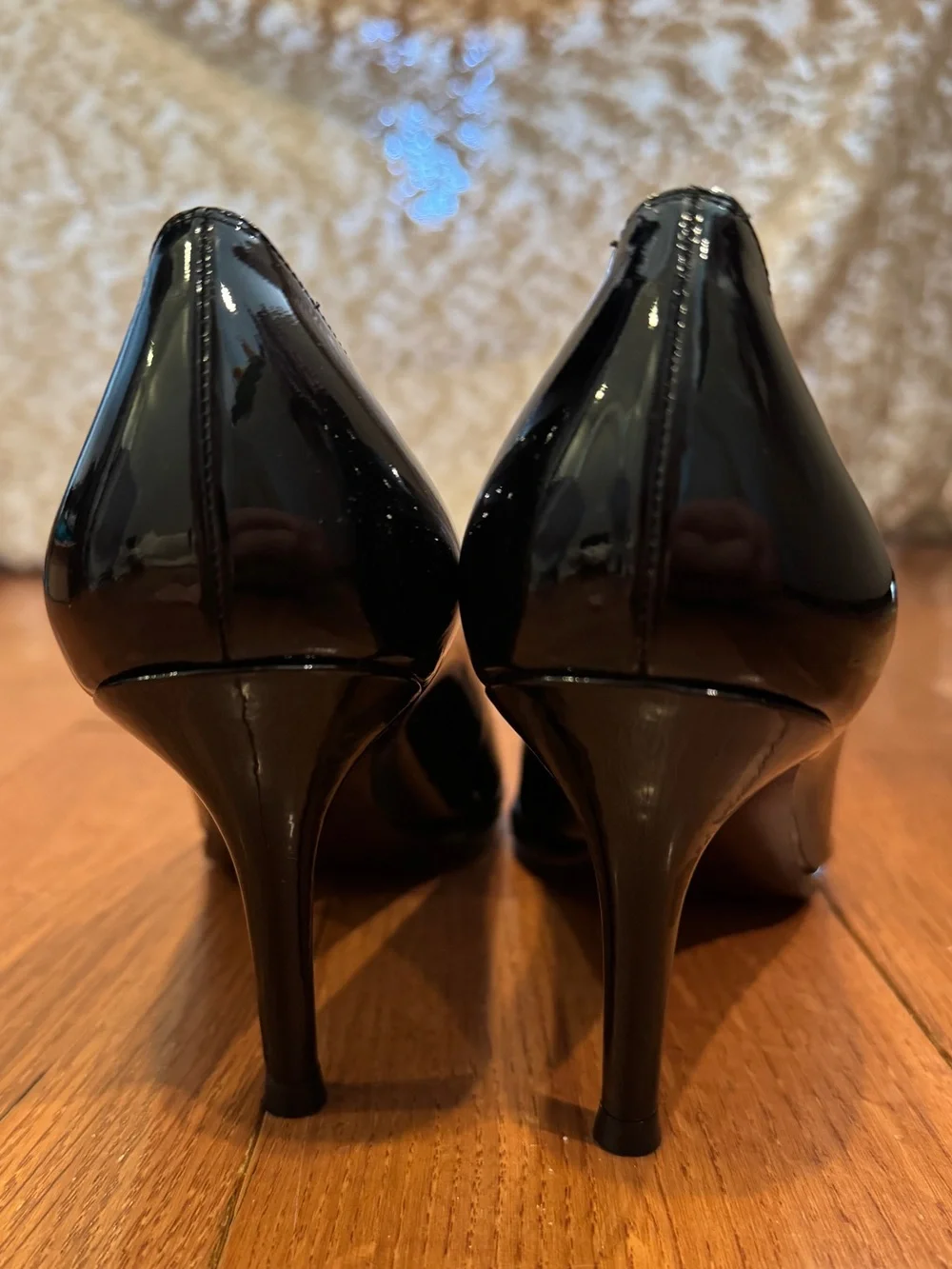 NWOT Stuart Weitzman Black Patent Heels